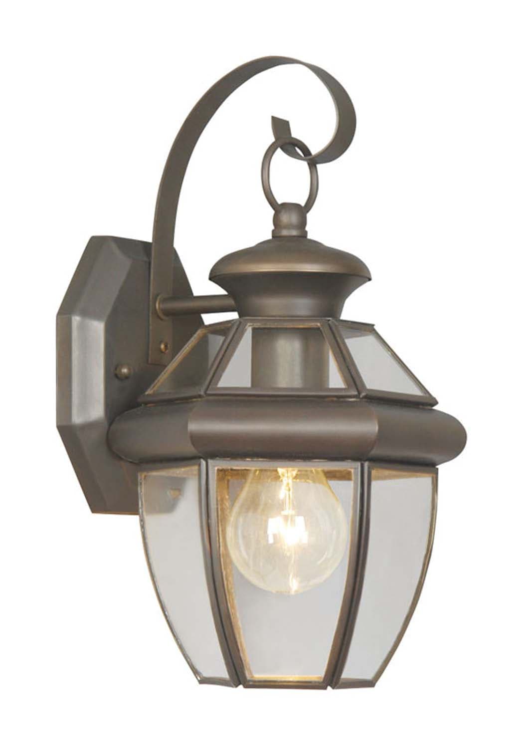 Livex Lighting - 2051-07 - One Light Outdoor Wall Lantern - Monterey - Bronze