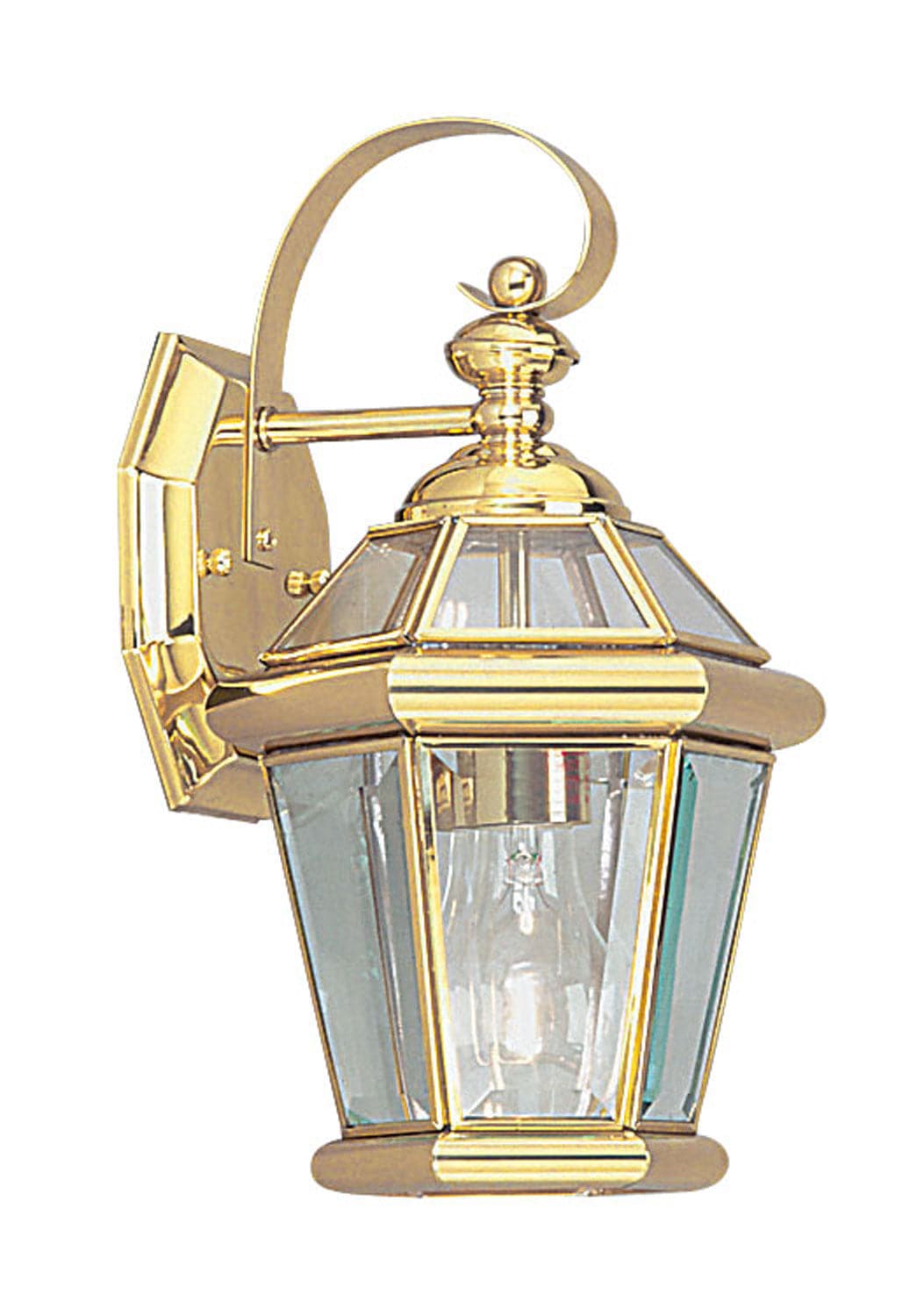 Livex Lighting - 2061-02 - One Light Outdoor Wall Lantern - Georgetown - Polished Brass