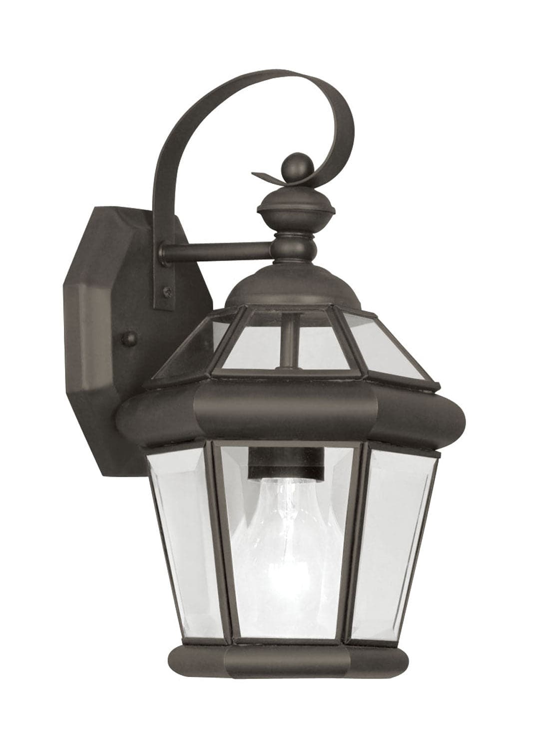 Livex Lighting - 2061-07 - One Light Outdoor Wall Lantern - Georgetown - Bronze