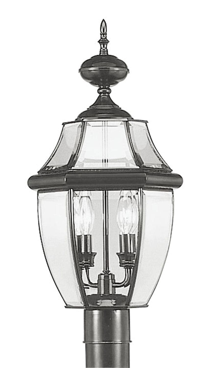 Livex Lighting - 2254-04 - Two Light Outdoor Post Lantern - Monterey - Black