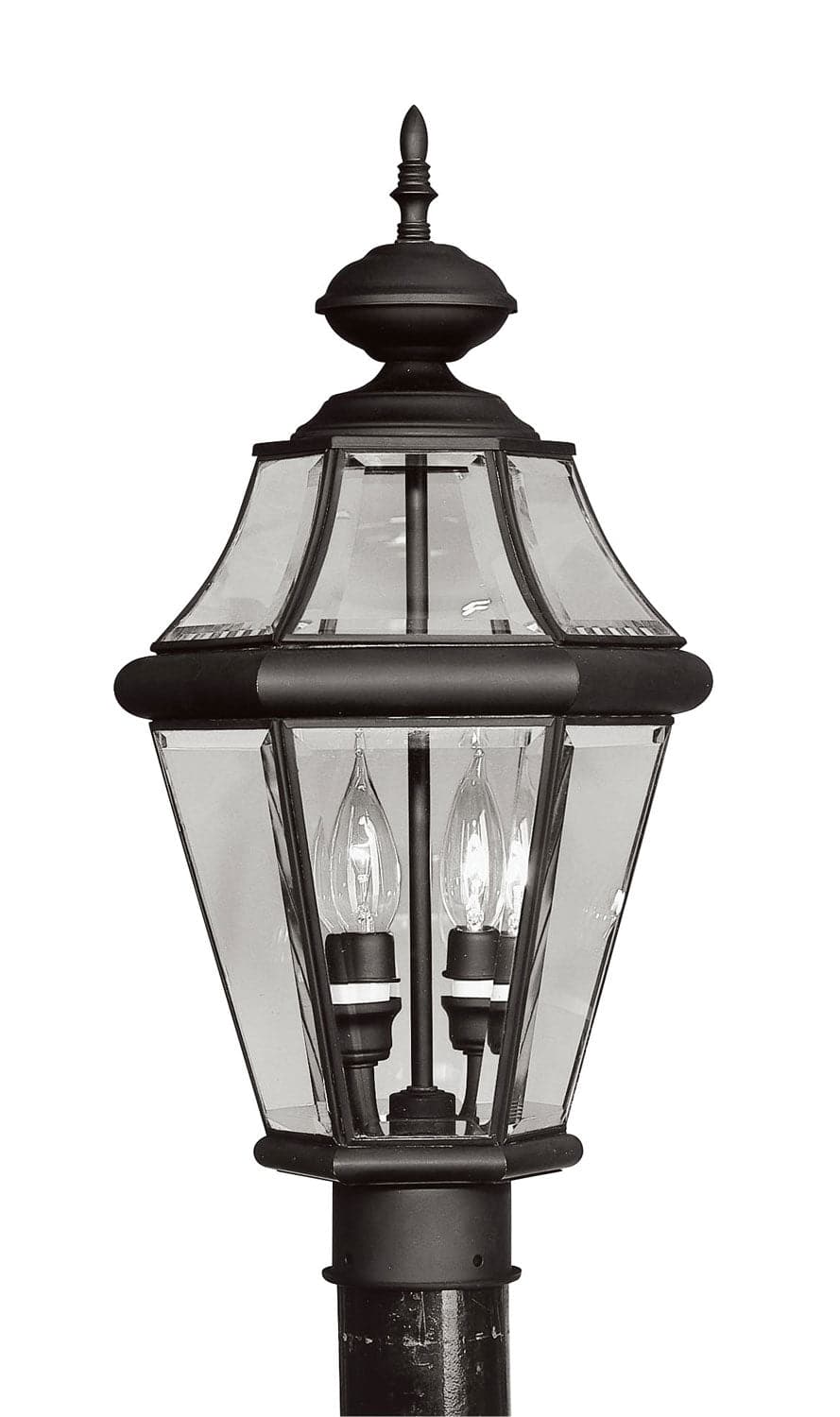 Livex Lighting - 2264-04 - Two Light Outdoor Post Lantern - Georgetown - Black