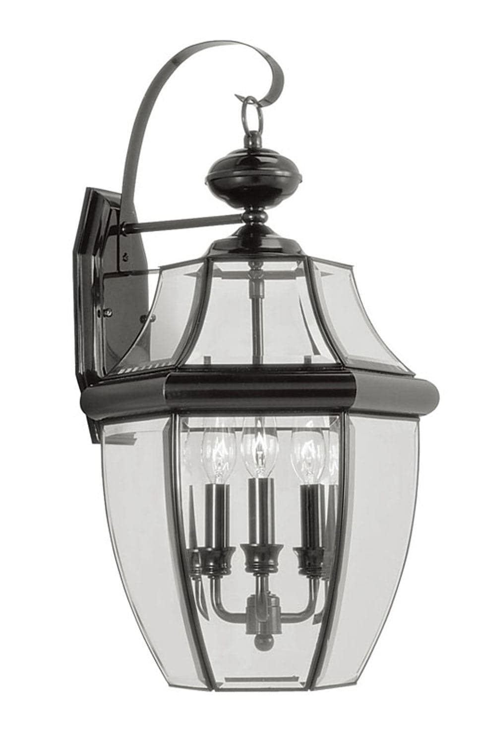 Livex Lighting - 2351-04 - Three Light Outdoor Wall Lantern - Monterey - Black