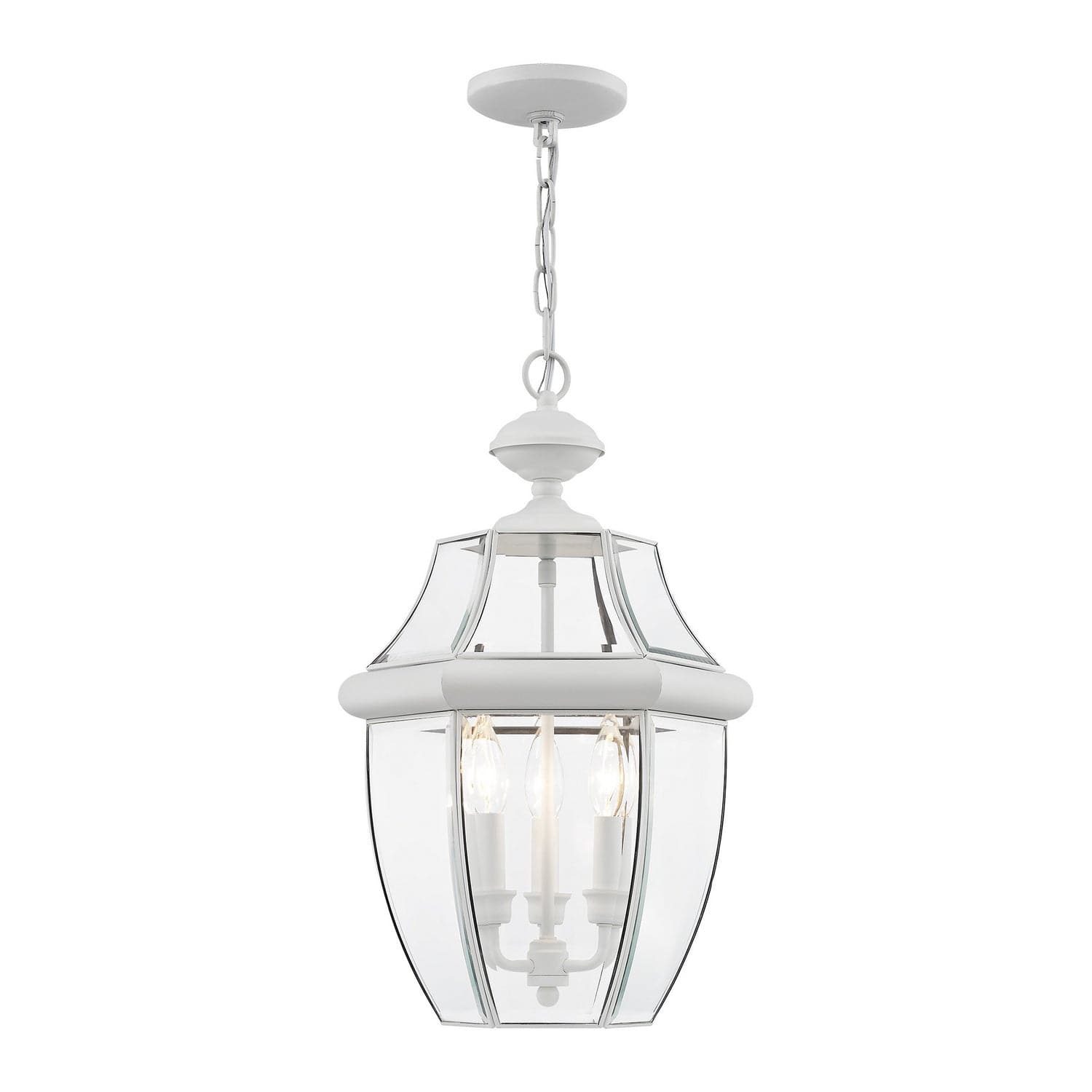 Livex Lighting - 2355-03 - Three Light Outdoor Pendant - Monterey - White