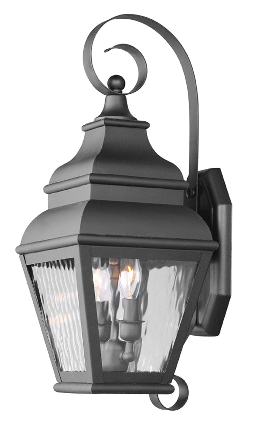 Livex Lighting - 2602-04 - Two Light Outdoor Wall Lantern - Exeter - Black