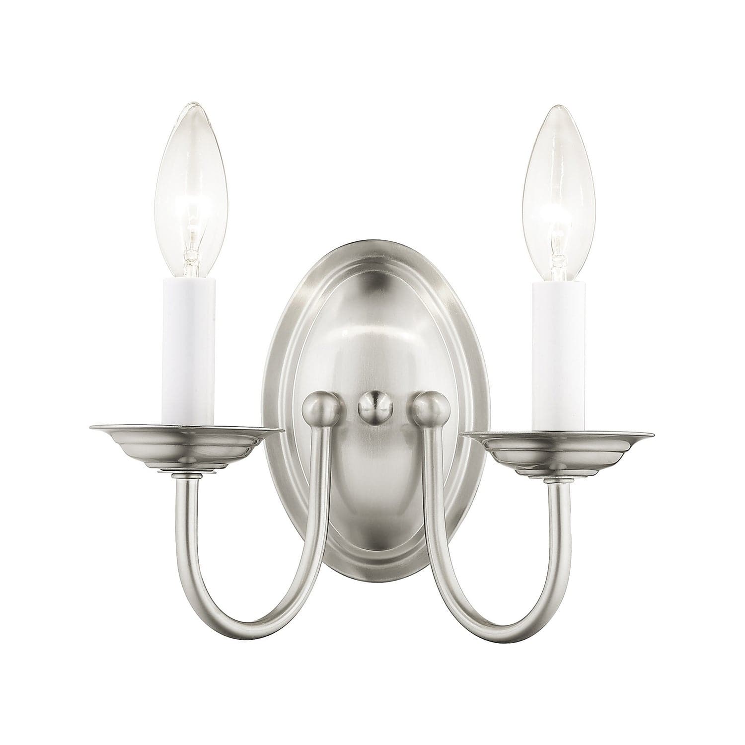 Livex Lighting - 4152-91 - Two Light Wall Sconce - Home Basics - Brushed Nickel