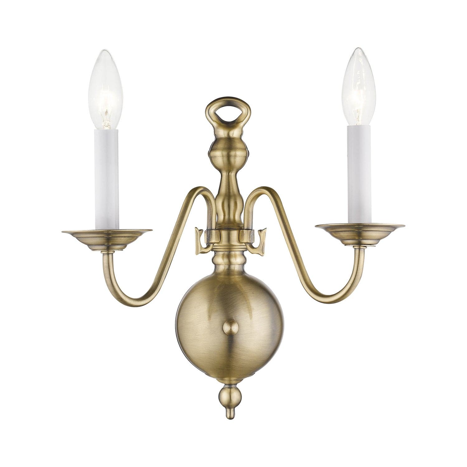 Livex Lighting - 5002-01 - Two Light Wall Sconce - Williamsburgh - Antique Brass