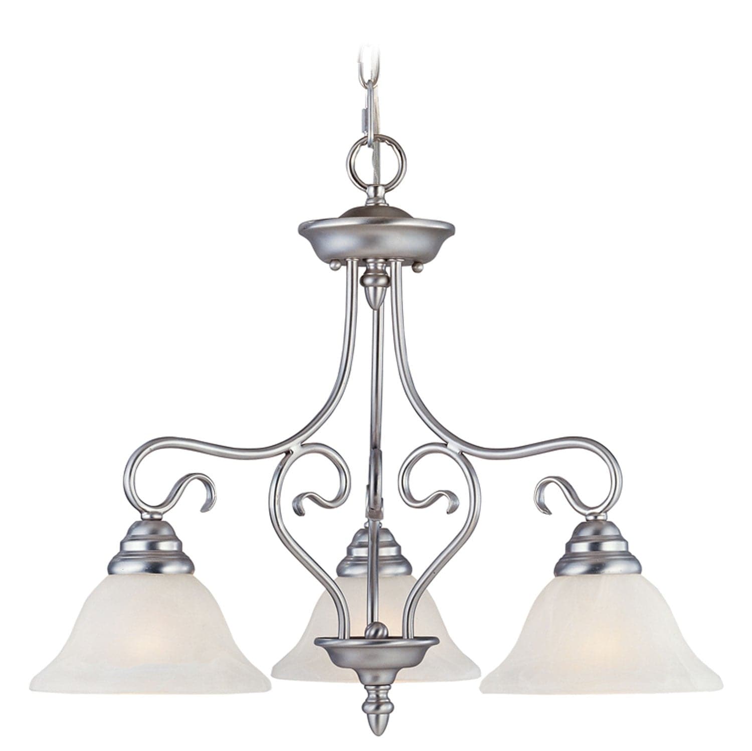 Livex Lighting - 6133-91 - Three Light Chandelier - Coronado - Brushed Nickel