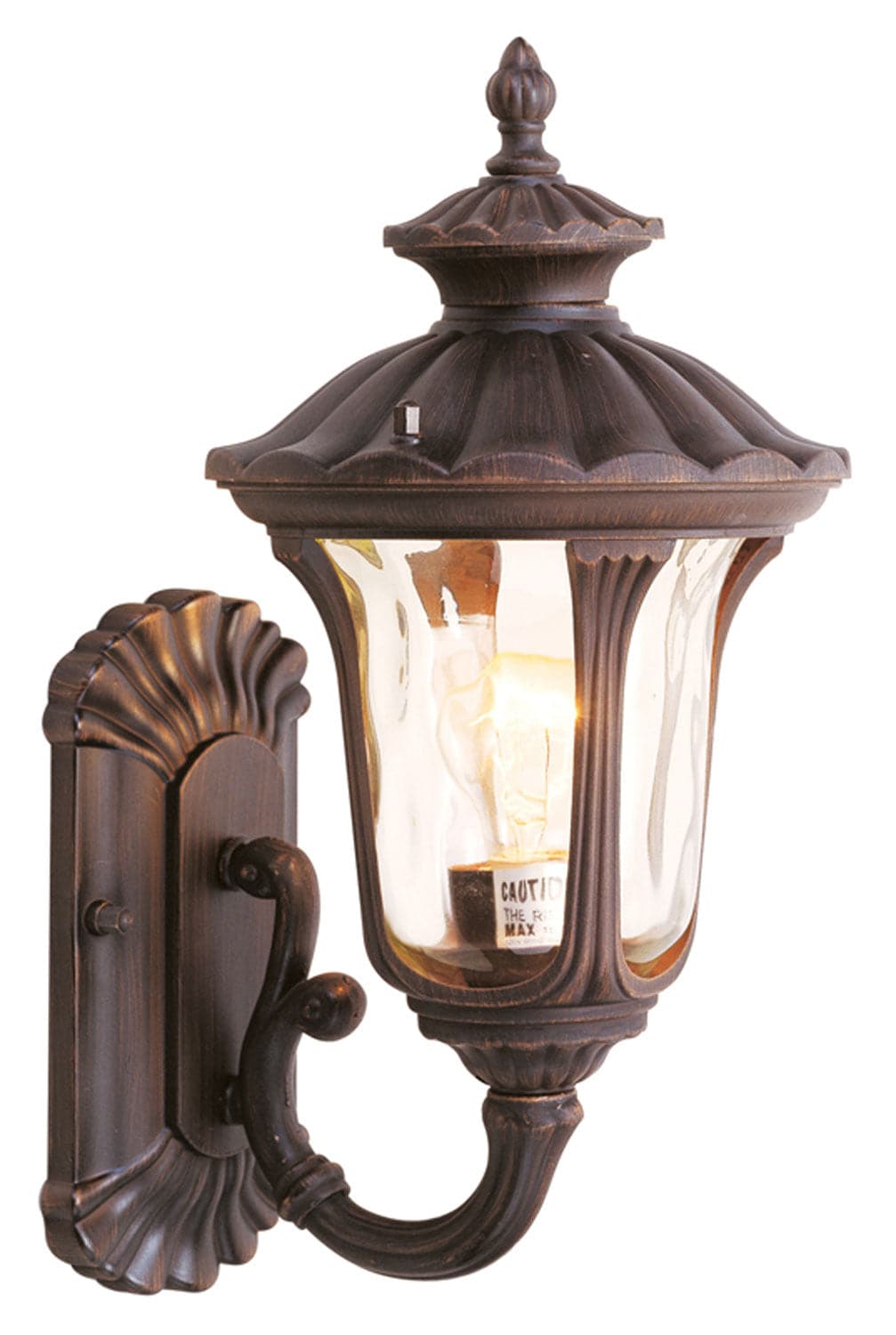 Livex Lighting - 7650-58 - One Light Outdoor Wall Lantern - Oxford - Hand Applied Imperial Bronze