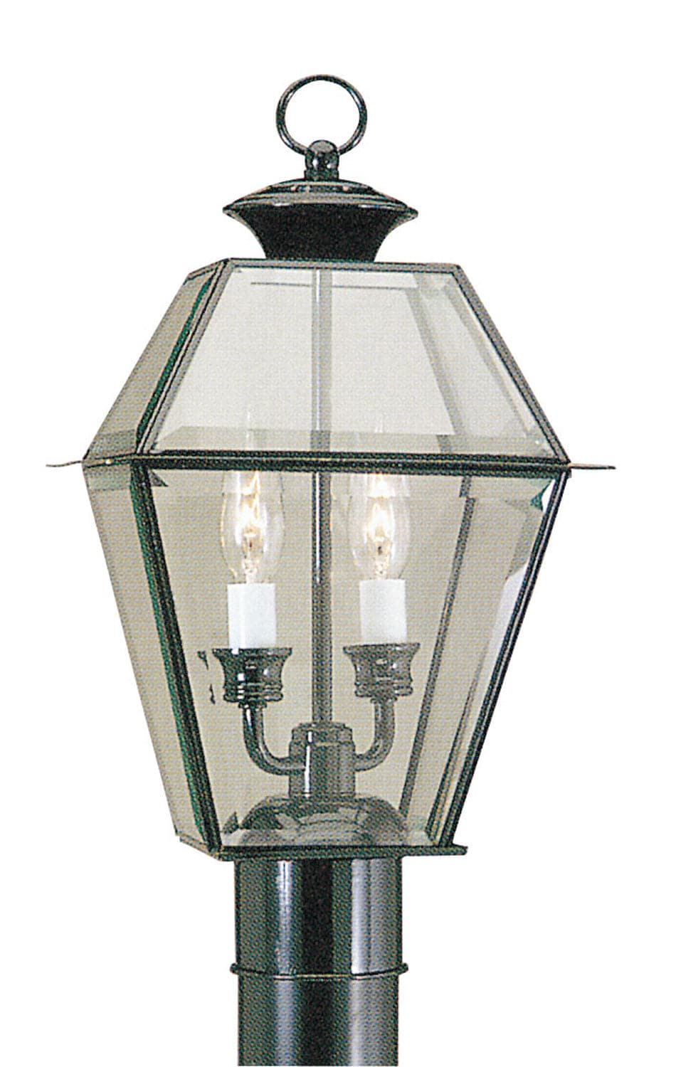 Livex Lighting - 2284-04 - Two Light Outdoor Post Lantern - Westover - Black