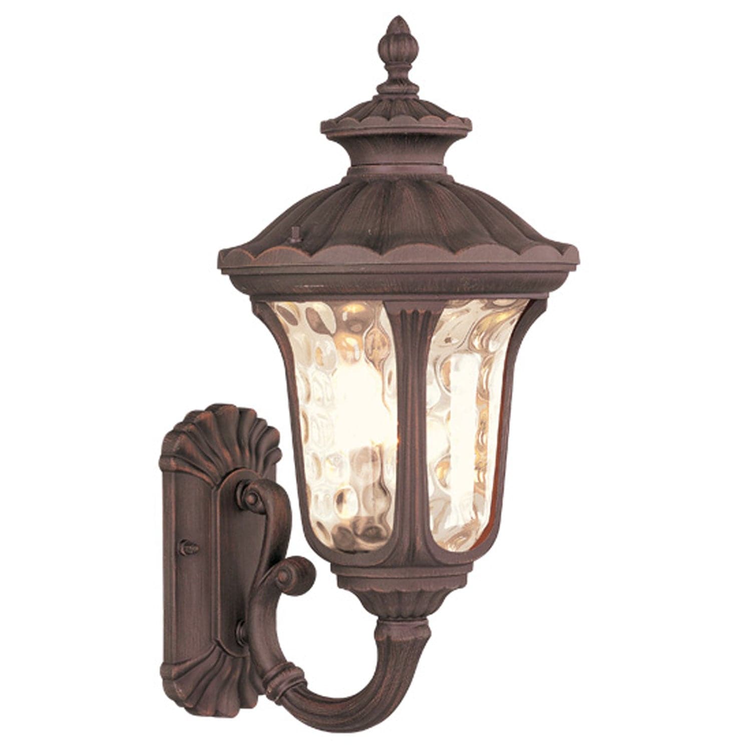 Livex Lighting - 7652-58 - One Light Outdoor Wall Lantern - Oxford - Hand Applied Imperial Bronze