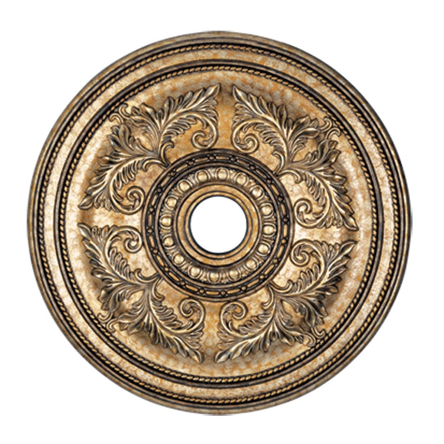 Livex Lighting - 8210-65 - Ceiling Medallion - Versailles - Hand Applied Vintage Gold Leaf w/ Gildeds
