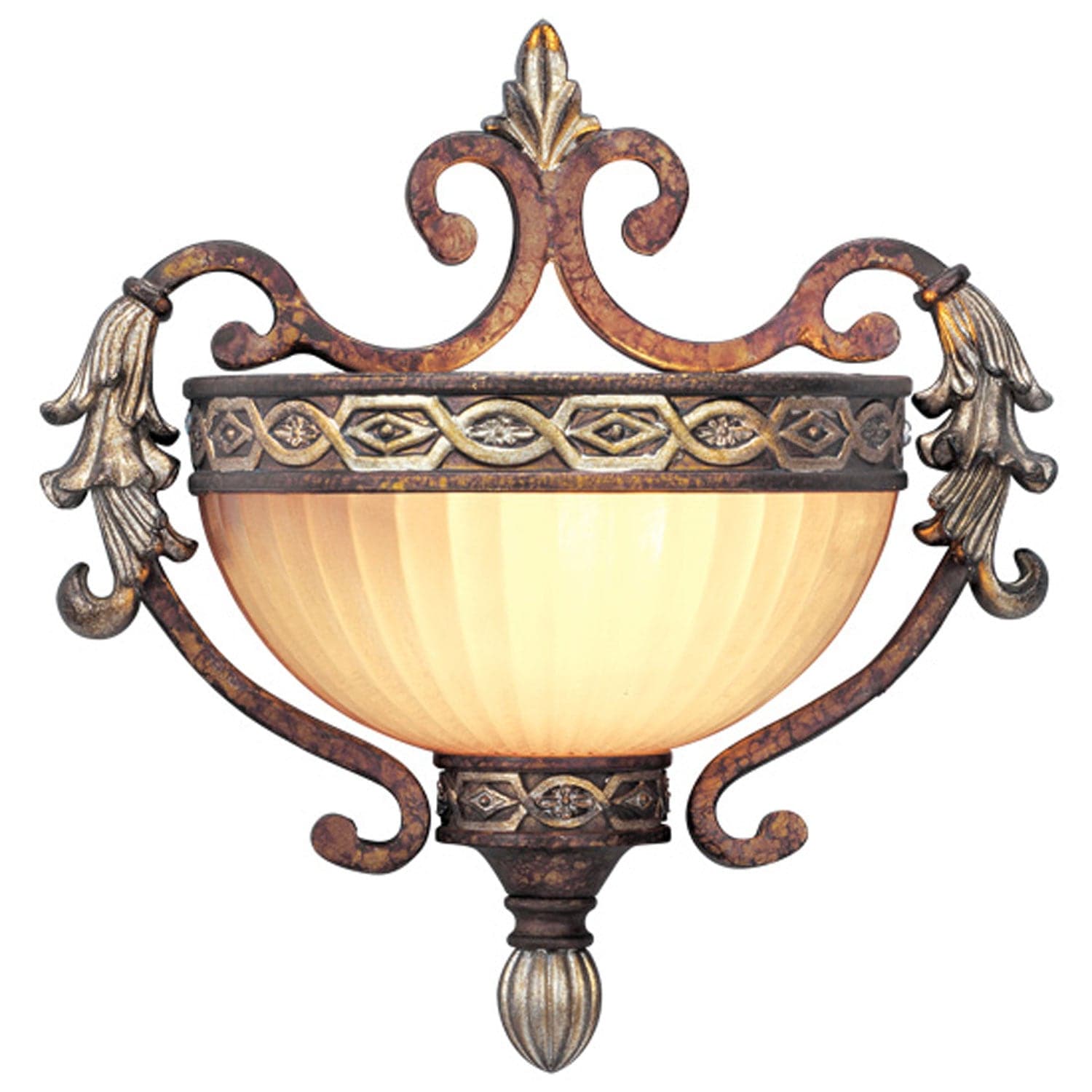 Livex Lighting - 8540-64 - One Light Wall Sconce - Seville - Palacial Bronze w/ Gildeds