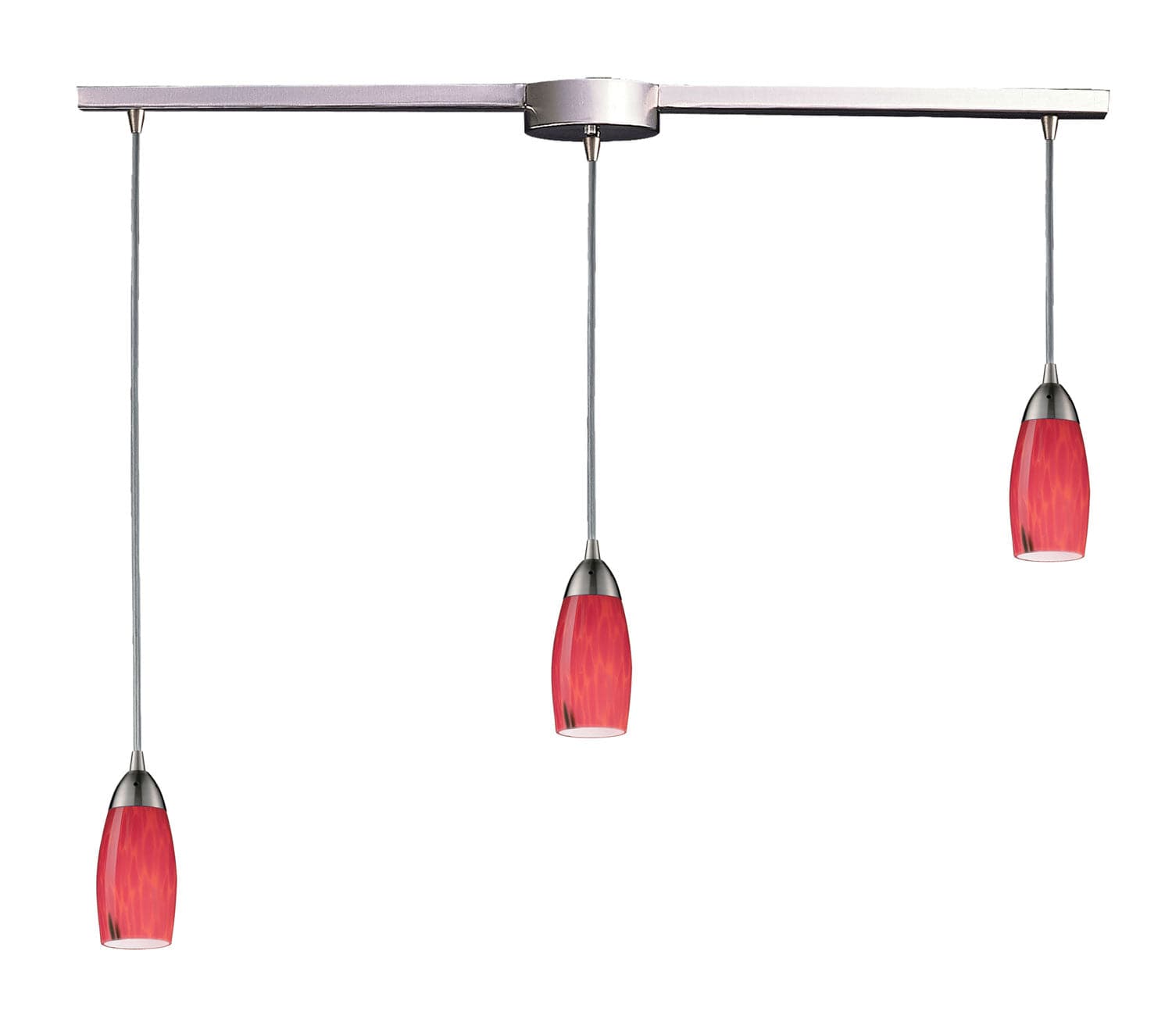 ELK Home - 110-3L-FR - Three Light Pendant - Milan - Satin Nickel