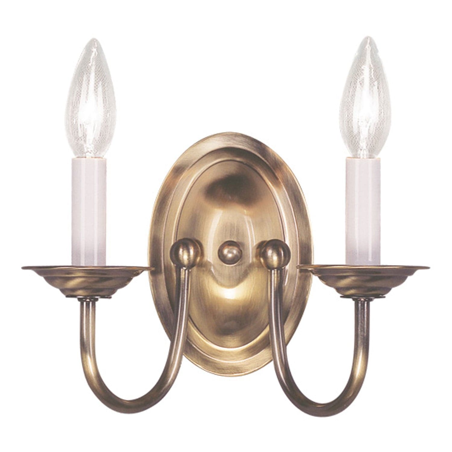 Livex Lighting - 4152-01 - Two Light Wall Sconce - Home Basics - Antique Brass
