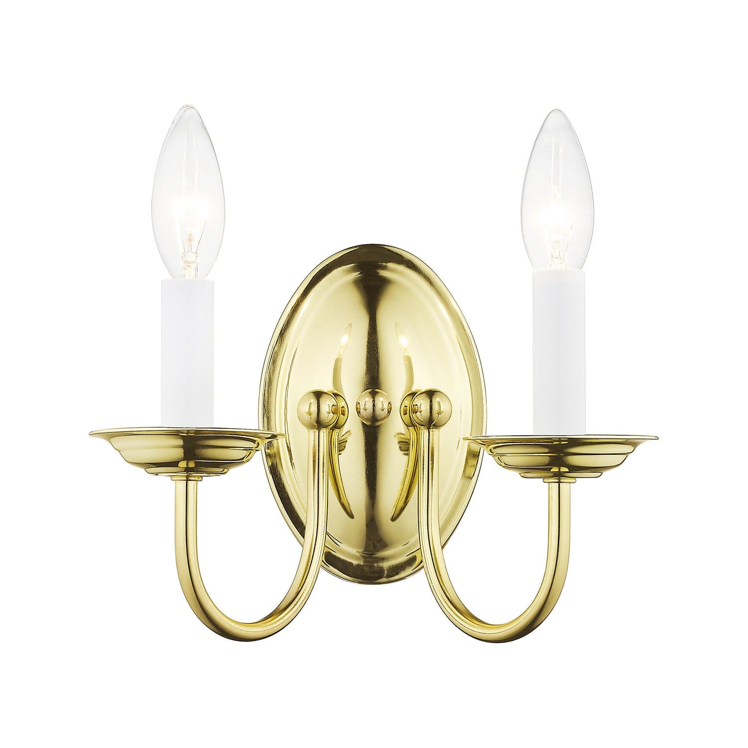 Livex Lighting - 4152-02 - Two Light Wall Sconce - Home Basics - Polished Brass