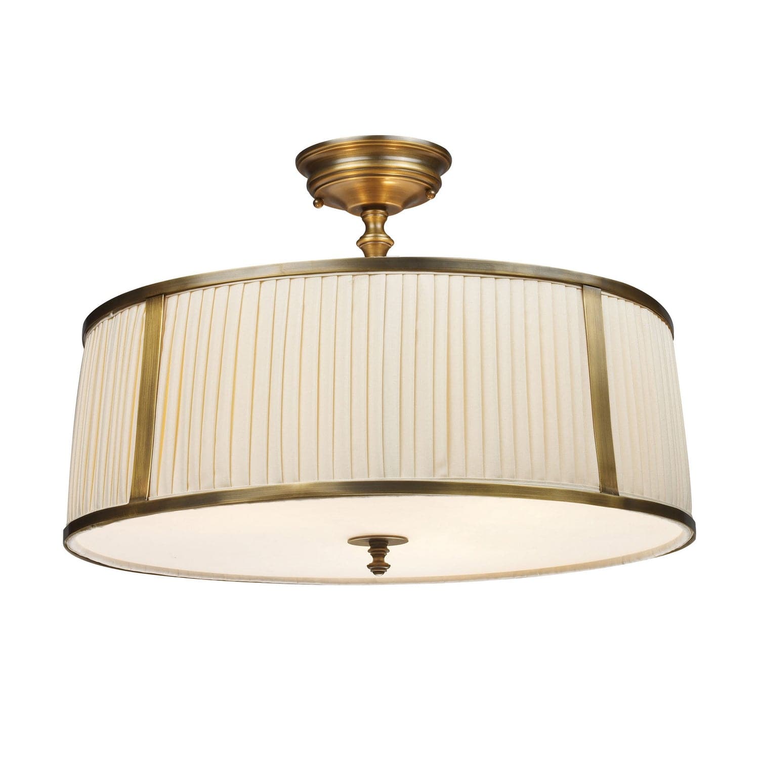 ELK Home - 11055/4 - Four Light Semi Flush Mount - Williamsport - Vintage Brass