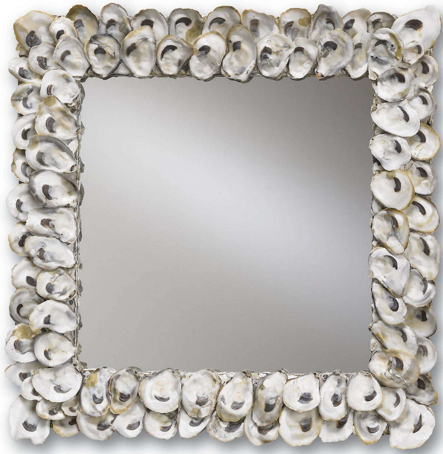 Mirror from the Oyster collection in Natural/Mirror finish