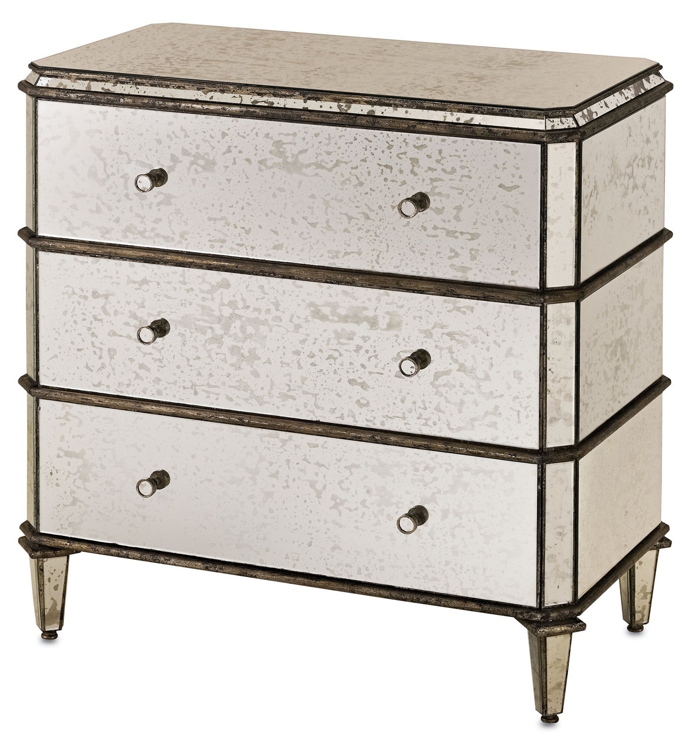 Chest from the Antiqued collection in Antique Mirror finish