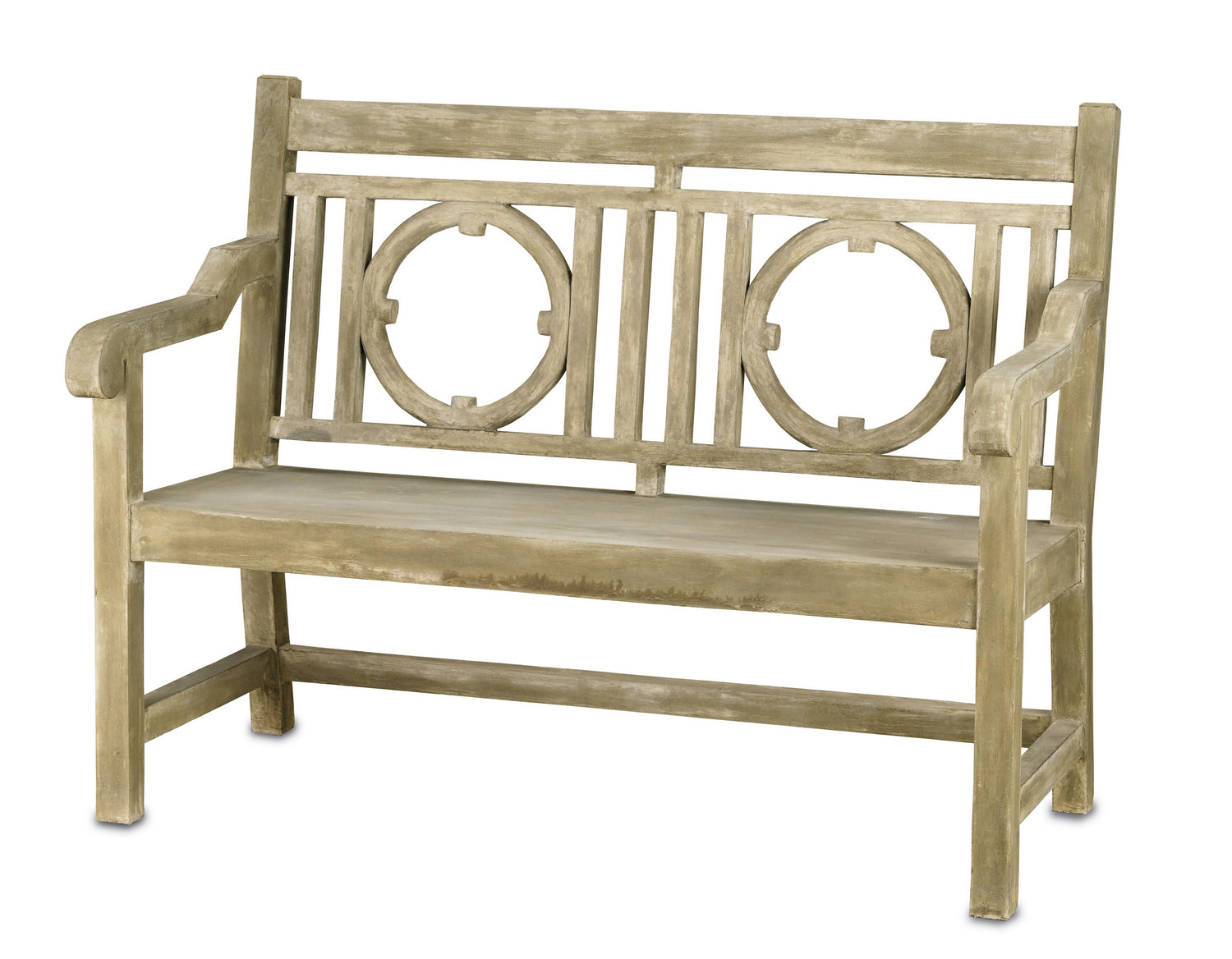 Bench from the Leagrave collection in Portland/Faux Bois finish