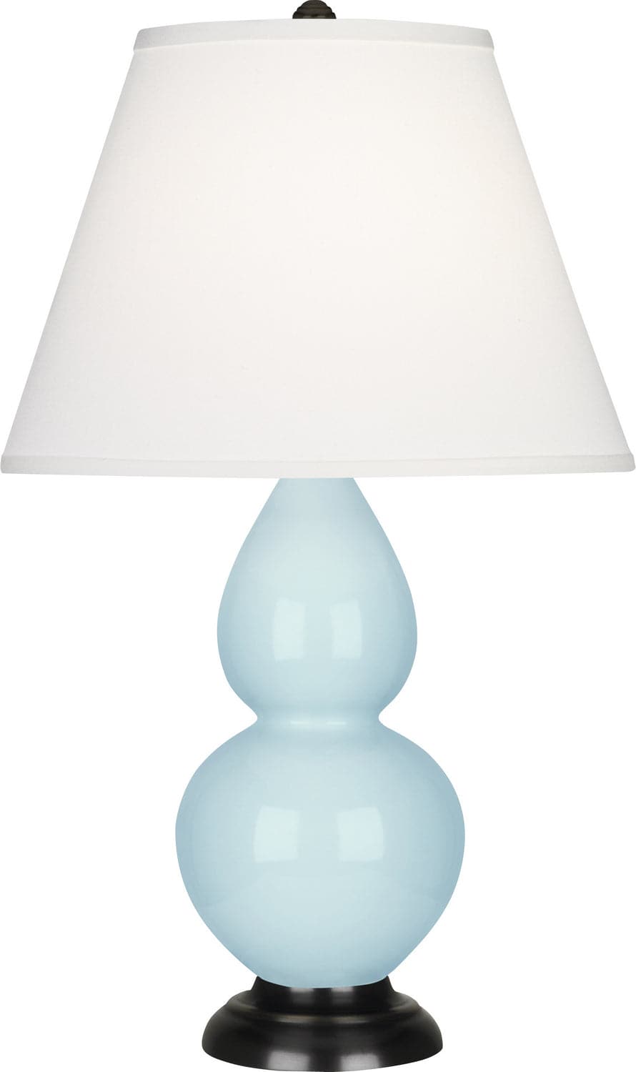 Robert Abbey - 1656X - One Light Accent Lamp - Small Double Gourd - Baby Blue Glazed w/Deep Patina Bronze
