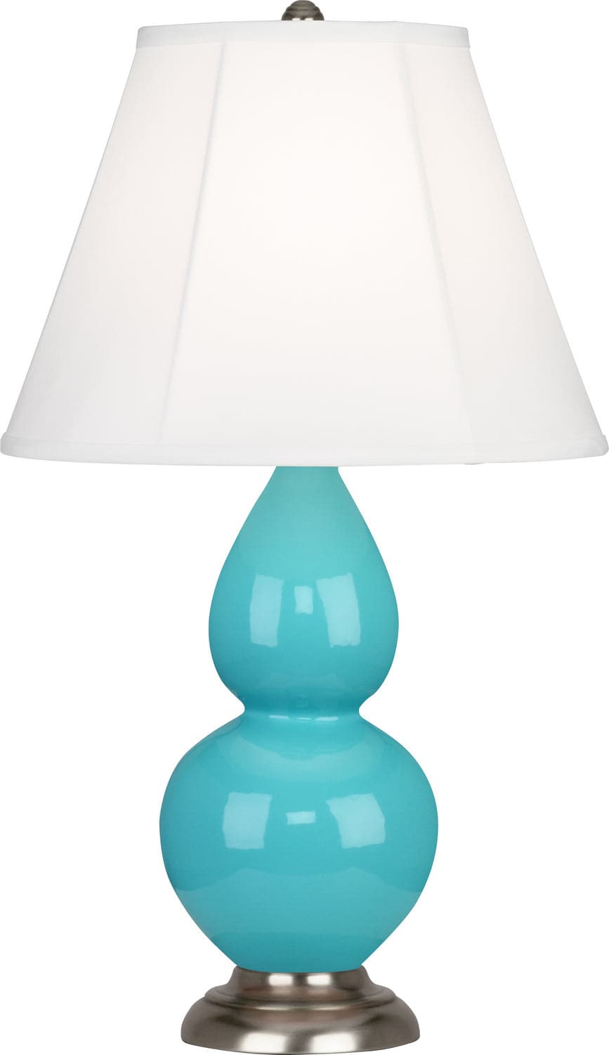 Robert Abbey - 1761 - One Light Accent Lamp - Small Double Gourd - Egg Blue Glazed