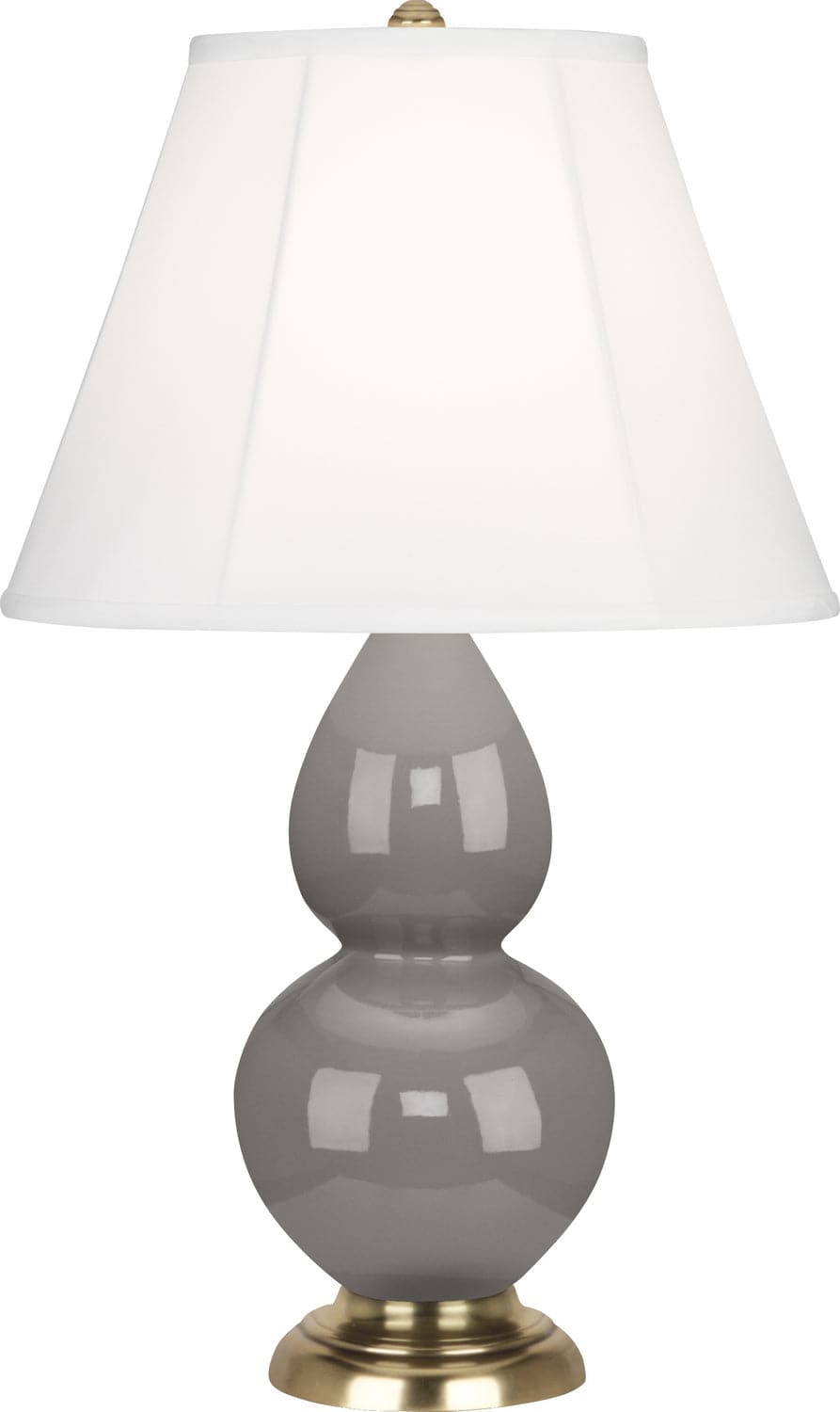 Robert Abbey - 1768 - One Light Accent Lamp - Small Double Gourd - Smoky Taupe Glazed