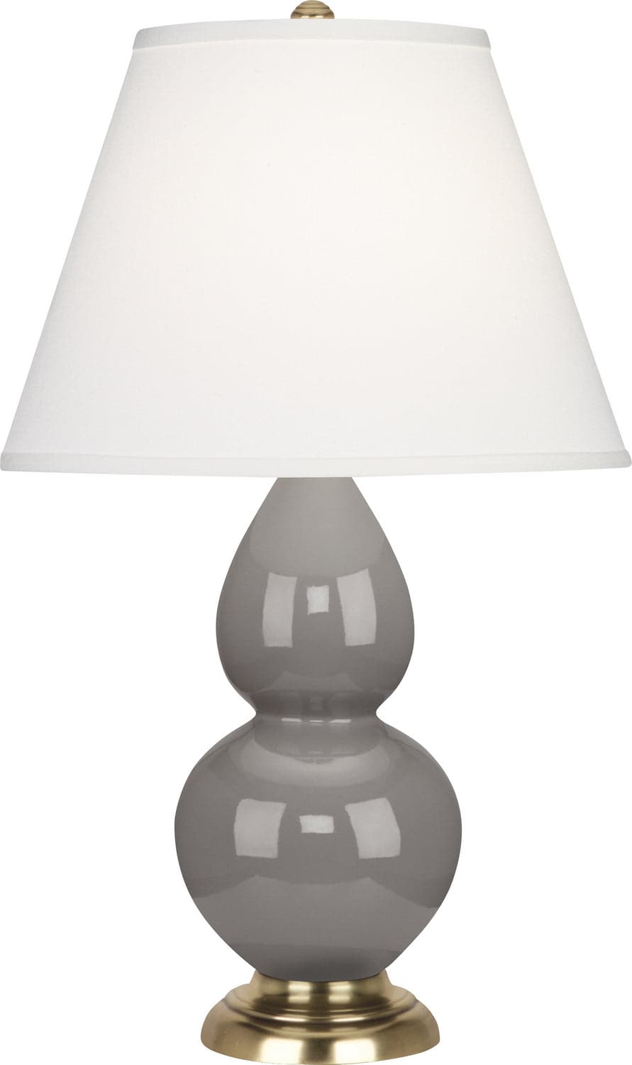 Robert Abbey - 1768X - One Light Accent Lamp - Small Double Gourd - Smoky Taupe Glazed
