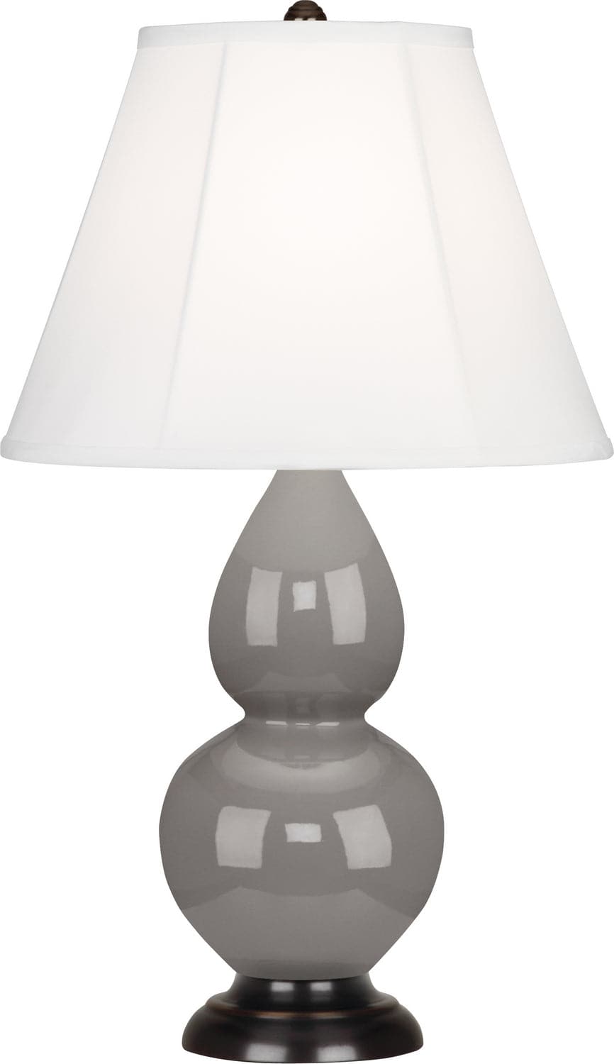 Robert Abbey - 1769 - One Light Accent Lamp - Small Double Gourd - Smoky Taupe Glazed