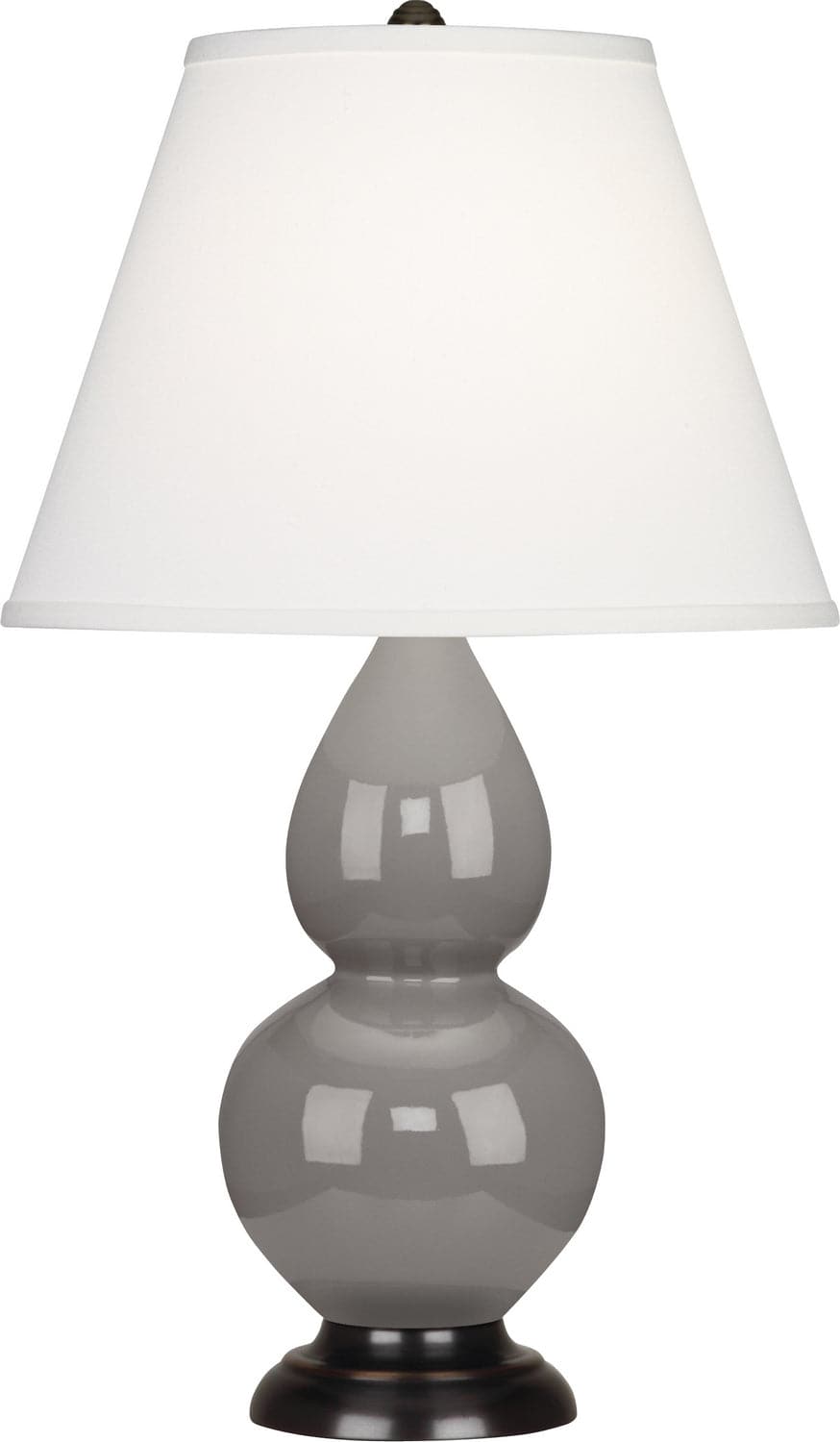 Robert Abbey - 1769X - One Light Accent Lamp - Small Double Gourd - Smoky Taupe Glazed