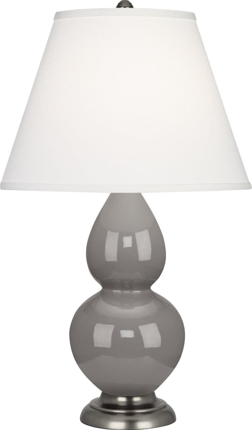 Robert Abbey - 1770X - One Light Accent Lamp - Small Double Gourd - Smoky Taupe Glazed