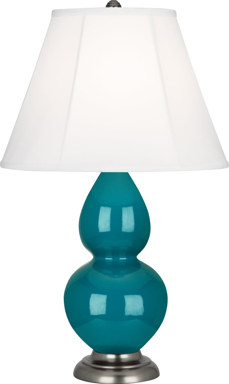 Robert Abbey - 1773 - One Light Accent Lamp - Small Double Gourd - Peacock Glazed