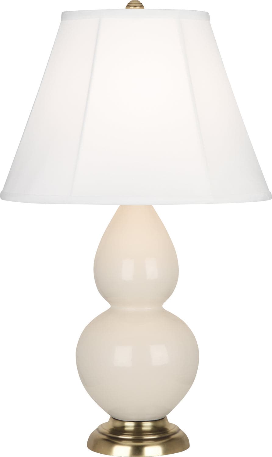 Robert Abbey - 1774 - One Light Accent Lamp - Small Double Gourd - Bone Glazed