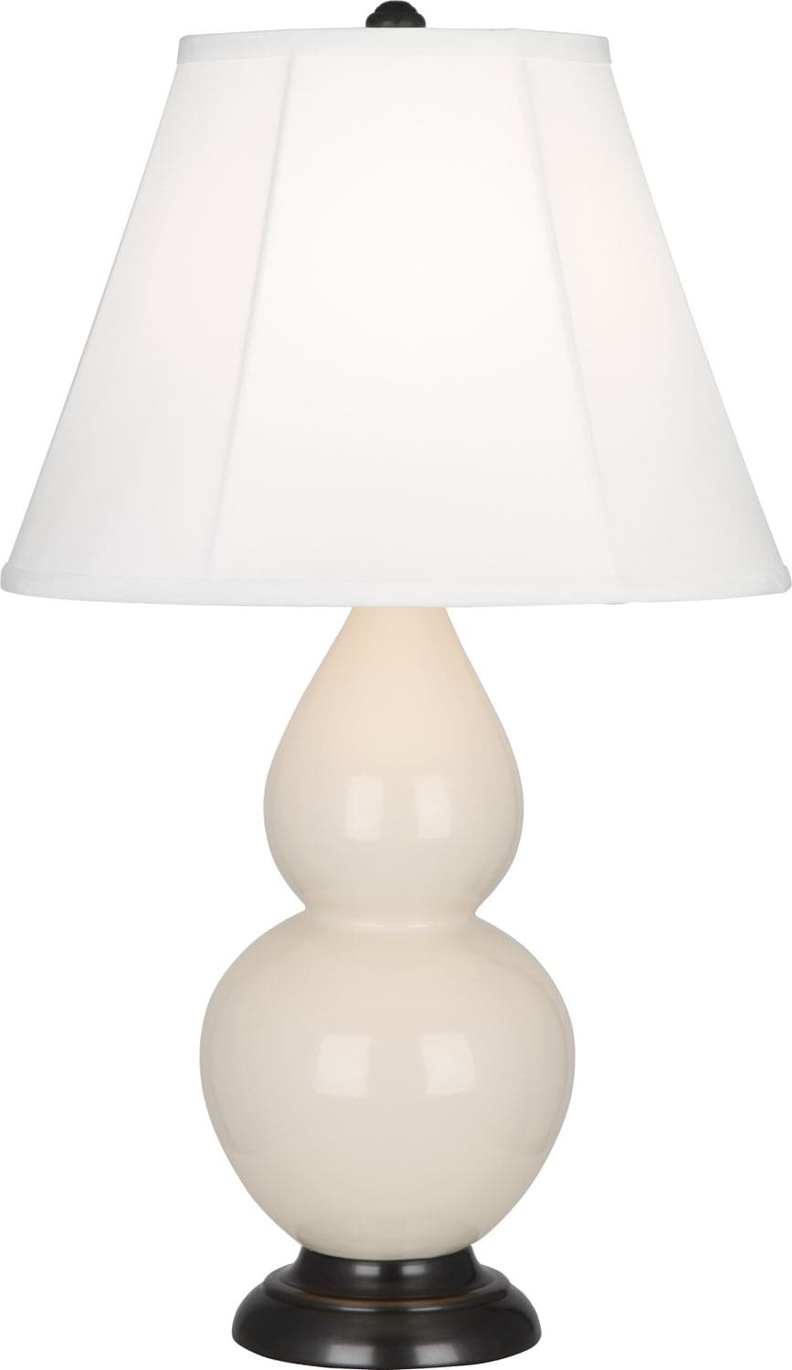 Robert Abbey - 1775 - One Light Accent Lamp - Small Double Gourd - Bone Glazed