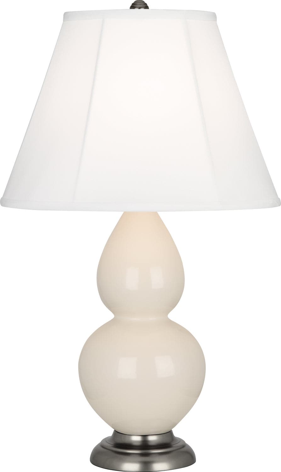 Robert Abbey - 1776 - One Light Accent Lamp - Small Double Gourd - Bone Glazed