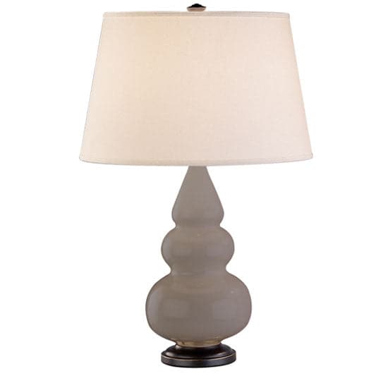 Robert Abbey - 269X - One Light Accent Lamp - Small Triple Gourd - Smoky Taupe Glazed w/Deep Patina Bronze