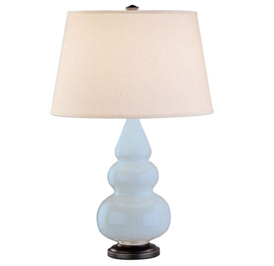 Robert Abbey - 271X - One Light Accent Lamp - Small Triple Gourd - Baby Blue Glazed w/Deep Patina Bronze