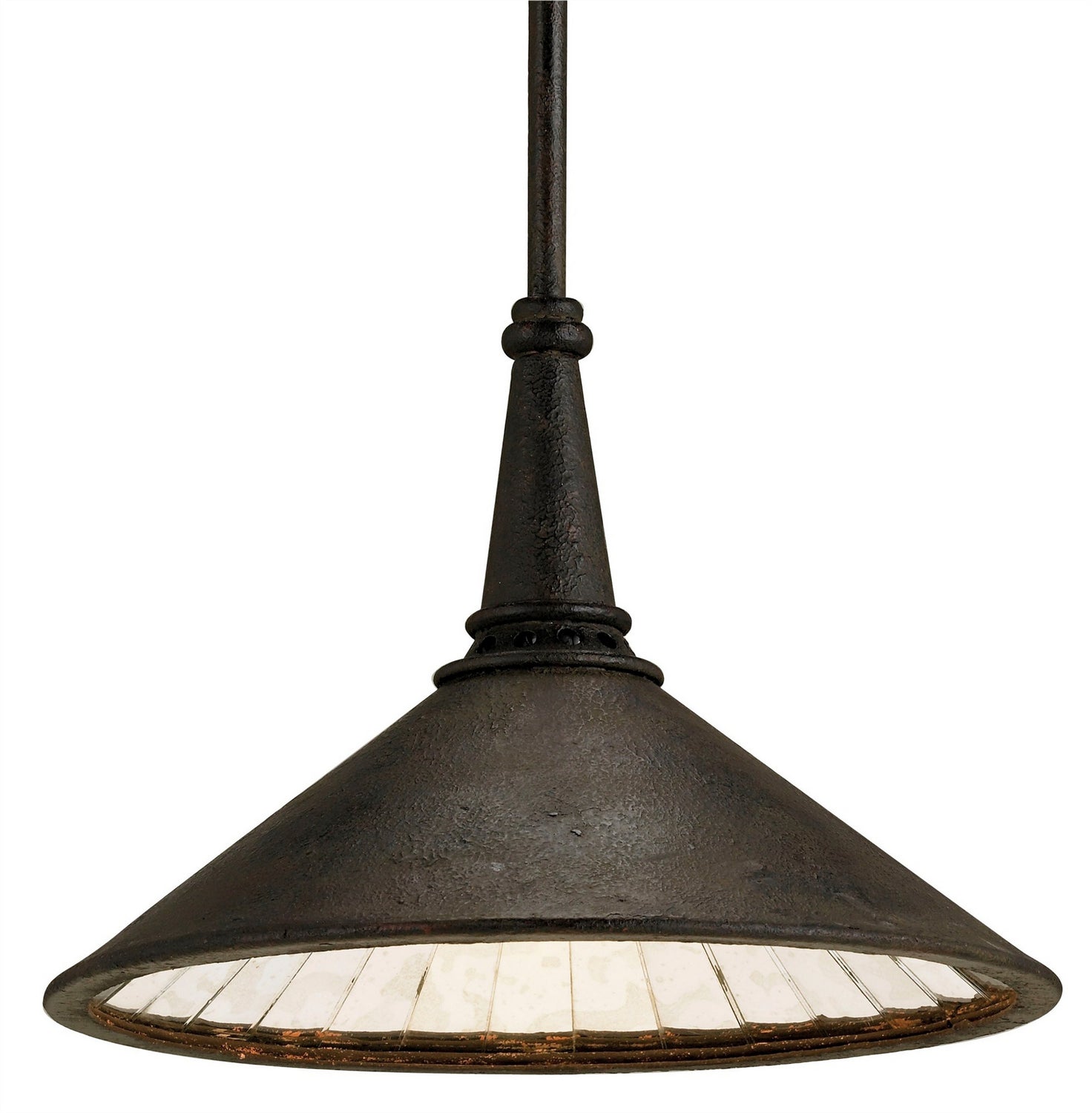 One Light Pendant from the Manuscript collection in Molé Black finish