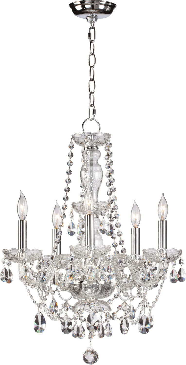 Quorum - 630-5-514 - Five Light Chandelier - Bohemian Katerina - Chrome