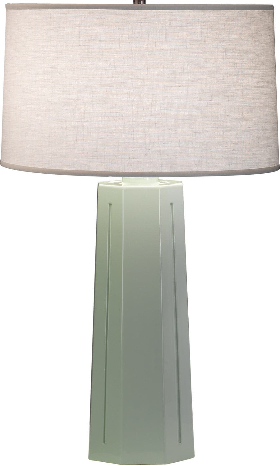 Robert Abbey - 977 - One Light Table Lamp - Mason - Celadon Glazed