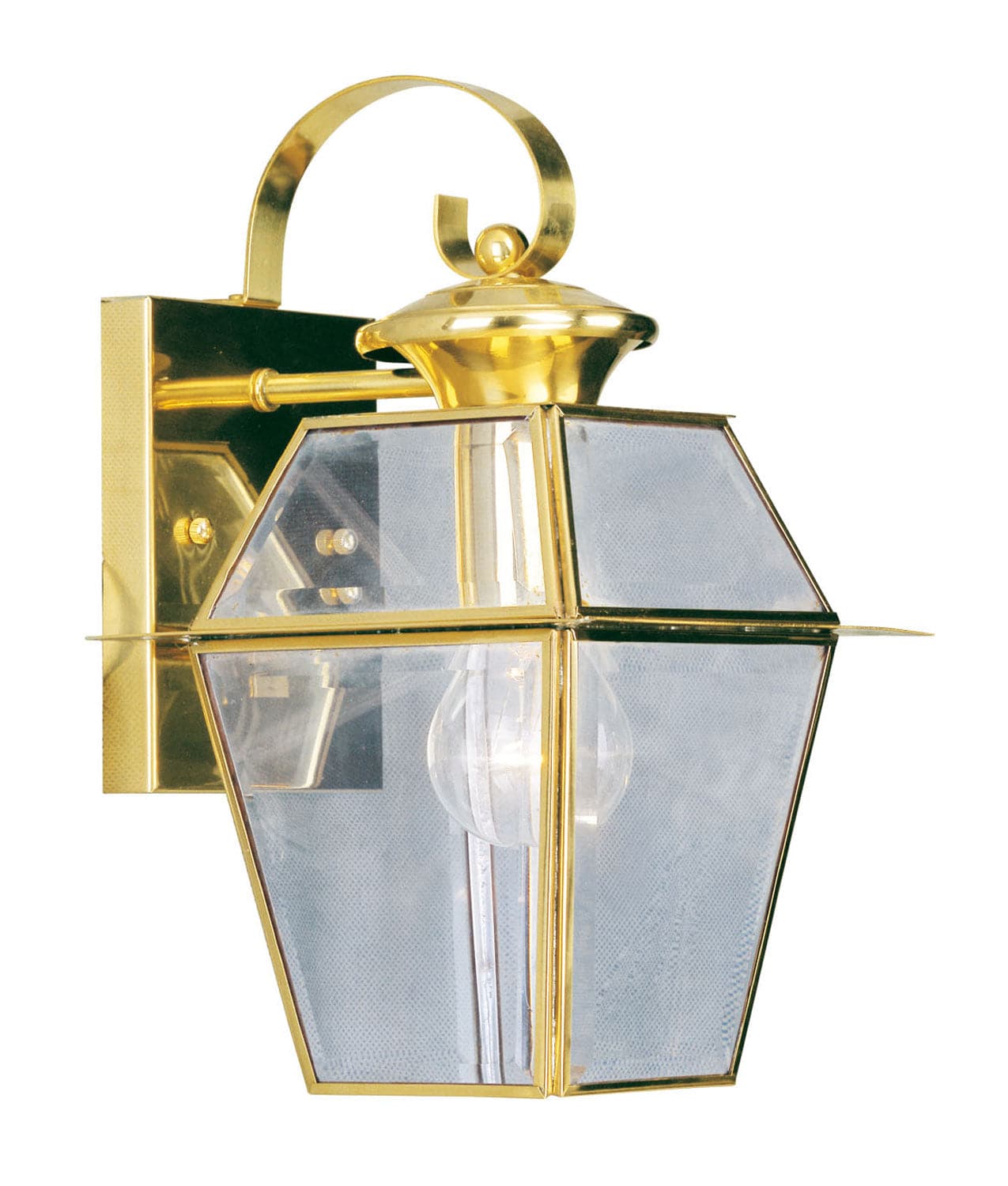 Livex Lighting - 2181-02 - One Light Outdoor Wall Lantern - Westover - Polished Brass