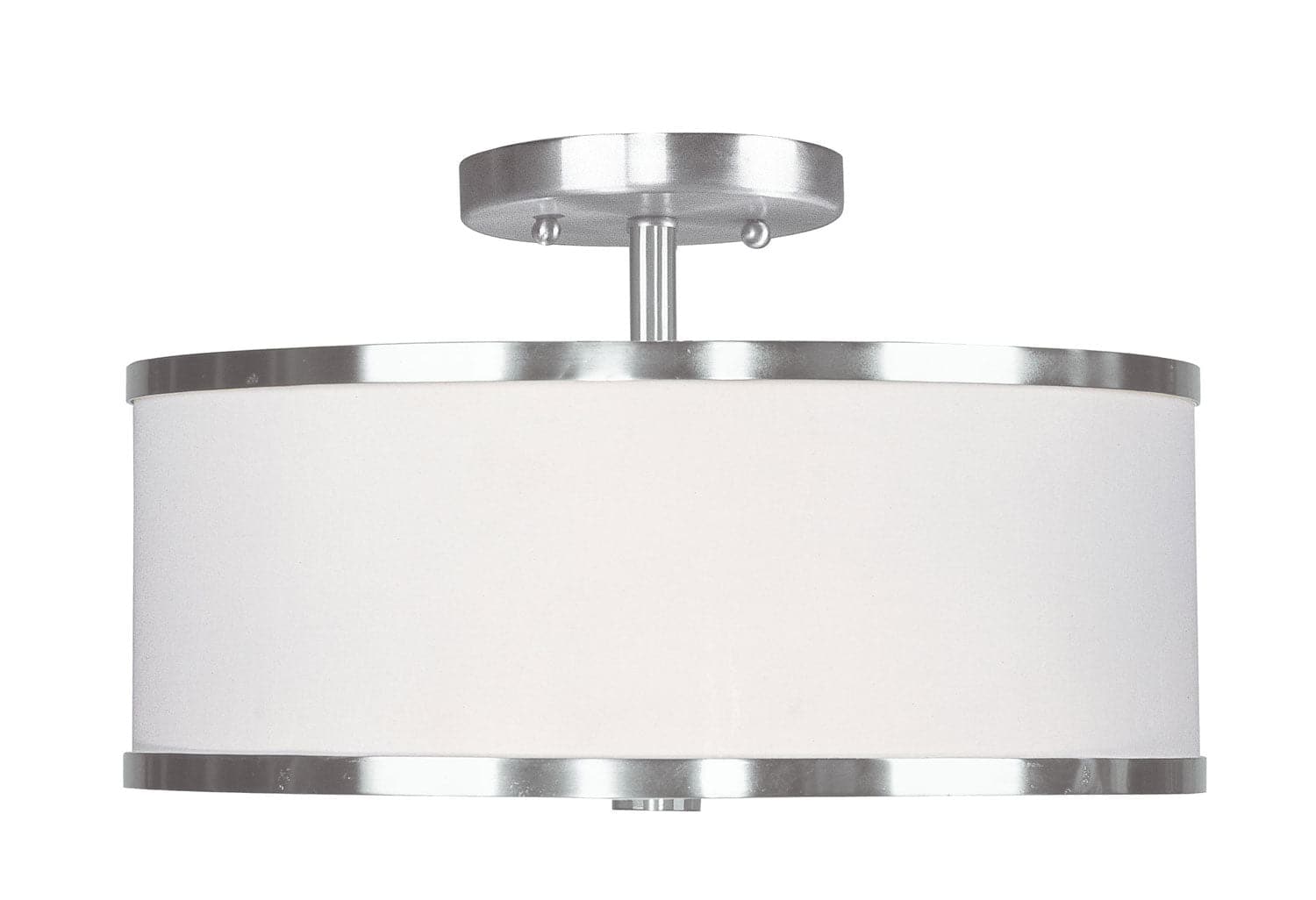 Livex Lighting - 6367-91 - Two Light Ceiling Mount - Park Ridge - Brushed Nickel