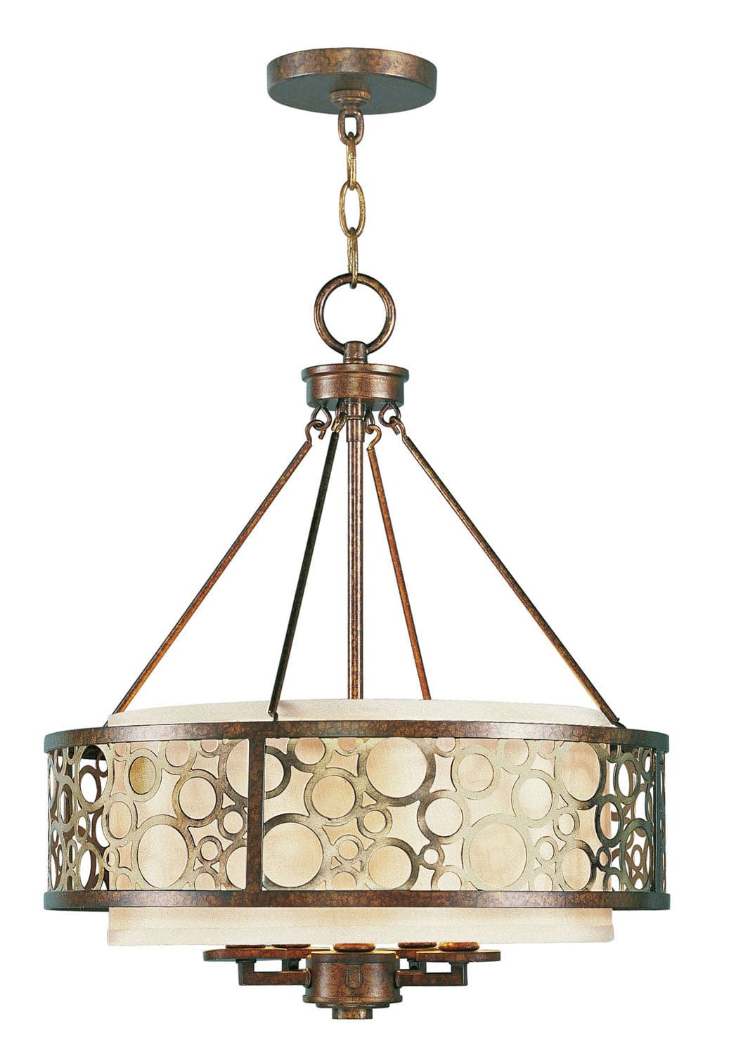 Livex Lighting - 8675-64 - Five Light Chandelier - Avalon - Hand Applied Palacial Bronze w/ Gildeds