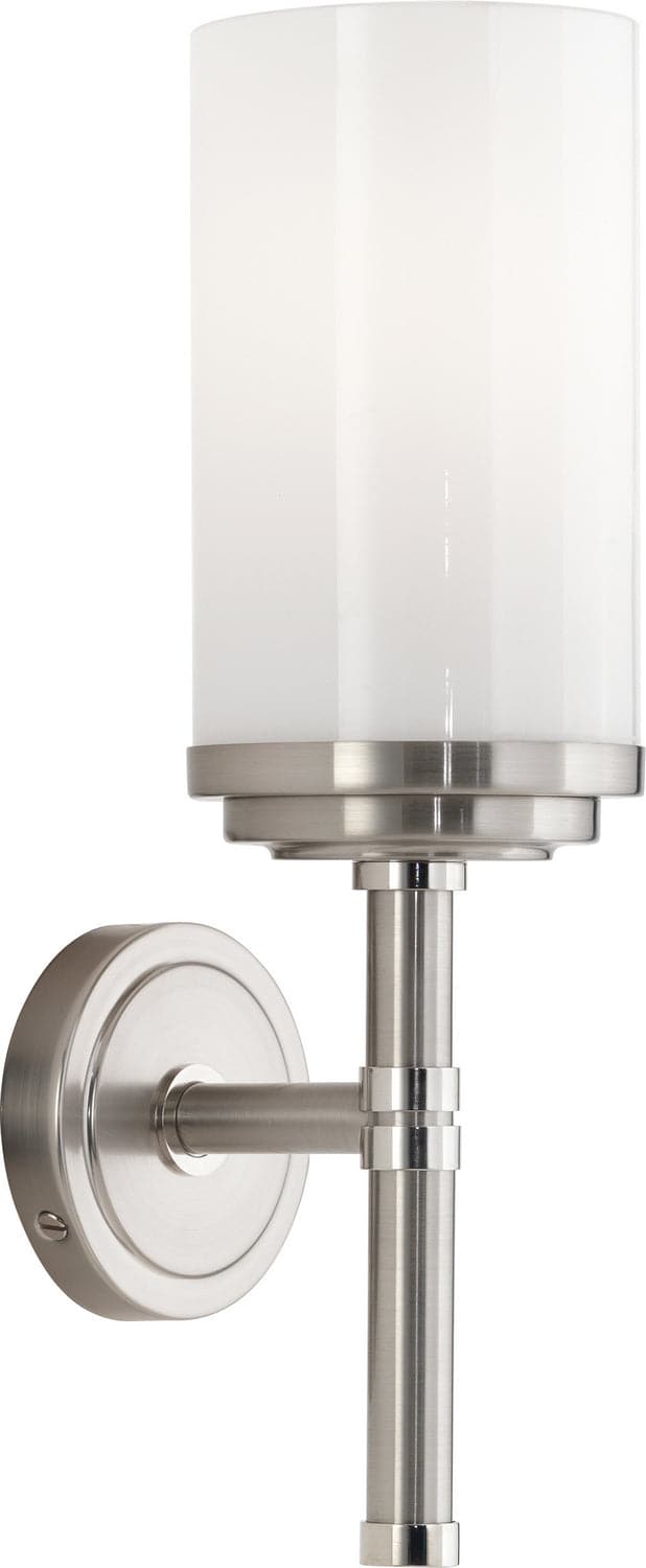 Robert Abbey - B1324 - One Light Wall Sconce - Halo - Brushed Nickel w/Polished Nickel