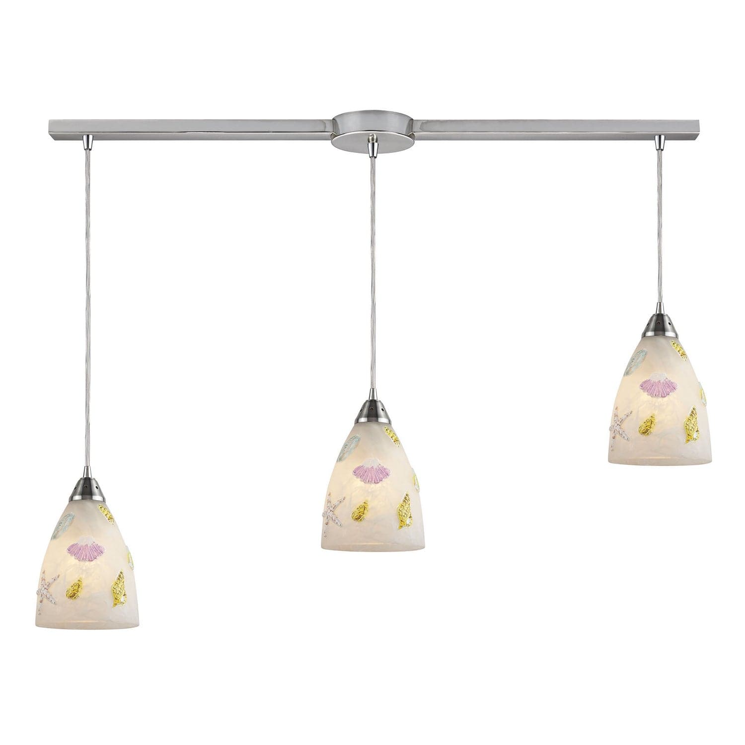 ELK Home - 20000/3L - Three Light Pendant - Seashore - Satin Nickel