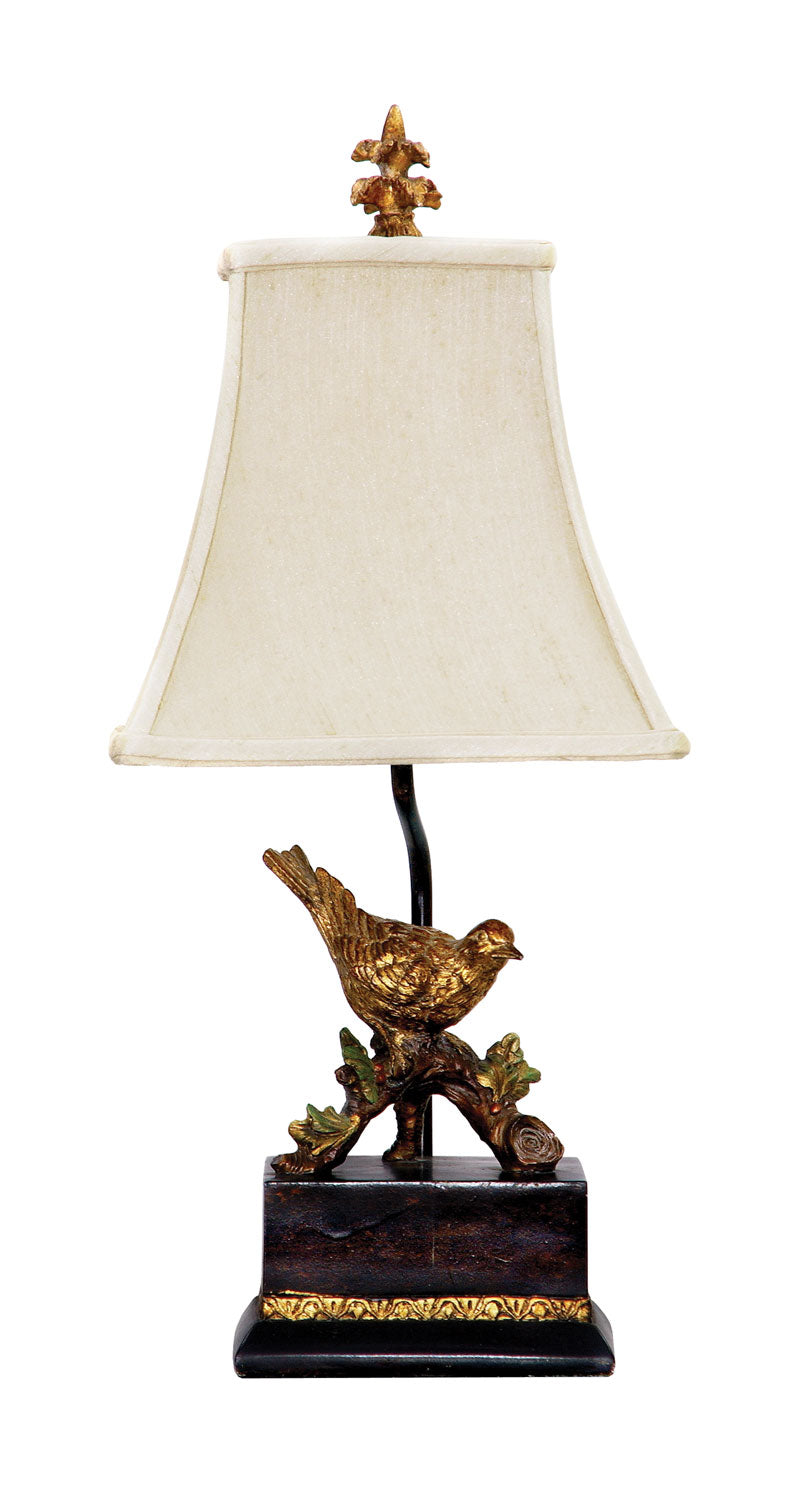 ELK Home - 91-171 - One Light Table Lamp - Perching Robin - Antique Black