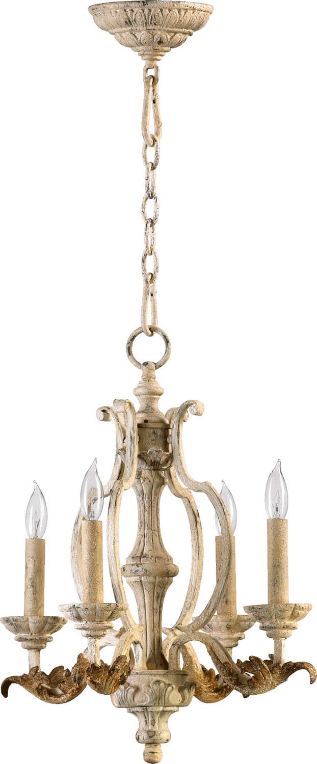 Quorum - 6037-4-70 - Four Light Chandelier - Florence - Persian White