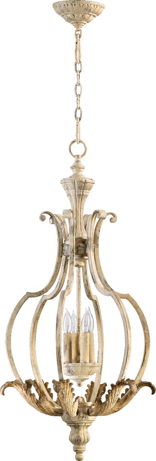 Quorum - 6837-4-70 - Four Light Entry Pendant - Florence - Persian White