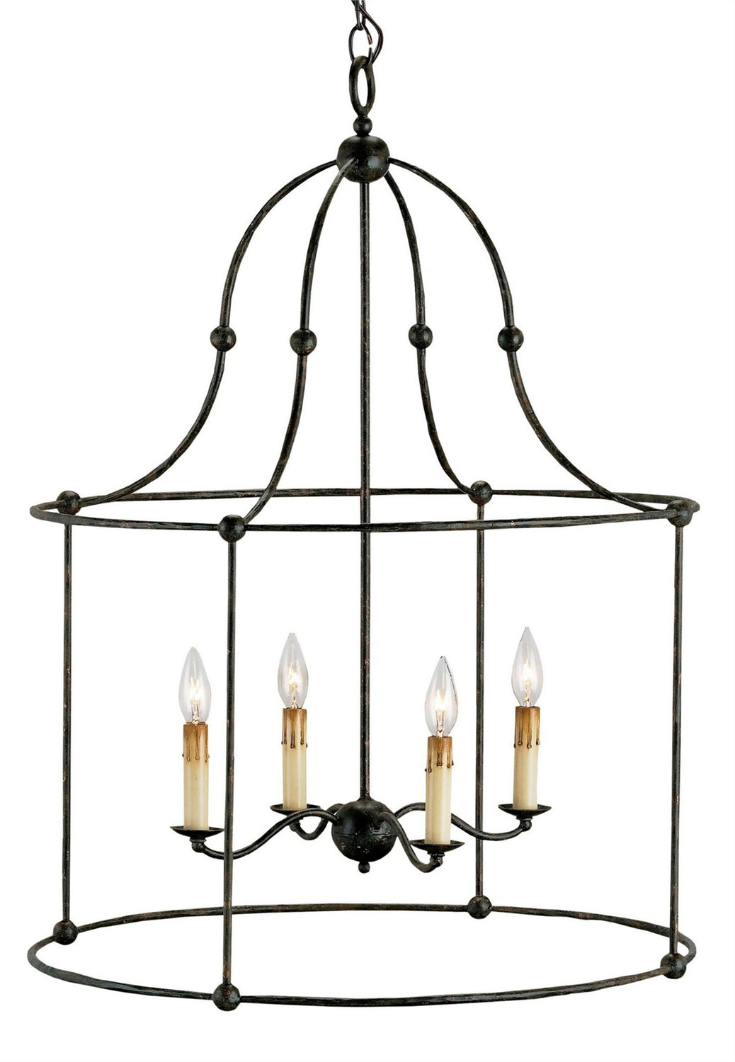 Four Light Lantern from the Fitzjames collection in Mayfair finish