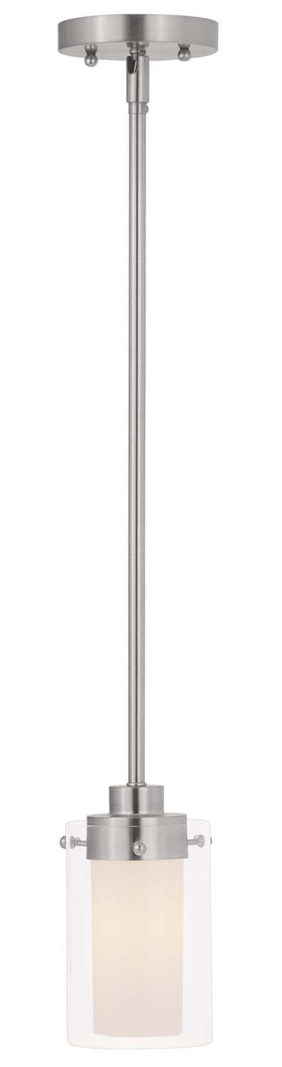 Livex Lighting - 1540-91 - One Light Mini Pendant - Manhattan - Brushed Nickel