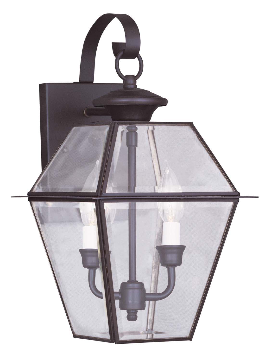 Livex Lighting - 2281-07 - Two Light Outdoor Wall Lantern - Westover - Bronze